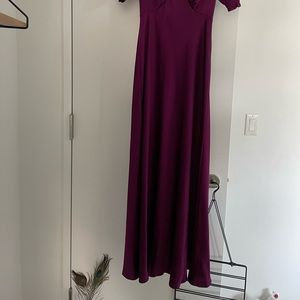 Plum DVF silk dress